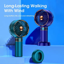 将图片加载到图库查看器,Hand Fan New Handheld Mini Fan USB 5000mAh Rechargeable Mini Portable Small Pocket Fan Data Display Personal Mini Hand Fans for Women USB Rechargeable Makeup Lash Fan for Office