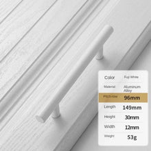 Load image into Gallery viewer, Handles Drawer Cabinet Furniture Kitchen Handles For Cabinet Knob Door Drawer Furniture Kitchen Knob Simplicity White Stainless Steel Hollow Tube Bar Drawer Pulls Cupboard Knob For Kitchen Furniture Hardware
