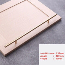 Load image into Gallery viewer, Handles Drawer Cabinet Furniture Kitchen Handles For Cabinet Knob Door Drawer Furniture Kitchen Pearl Golden Simplicity Hardware Pull Handles Modern Style T Bar Kitchen Cabinet Hardware Pulls