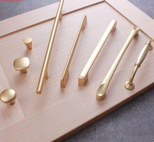 Load image into Gallery viewer, Handles Drawer Cabinet Furniture Kitchen Handles For Cabinet Knob Door Drawer Furniture Kitchen Pearl Golden Simplicity Hardware Pull Handles Modern Style T Bar Kitchen Cabinet Hardware Pulls