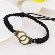 将图片加载到图库查看器,Handmade Adjustable Handcuffs Bracelets For Men Women Couple Valentine Day Jewelry Handcuff Couple Bracelets Handmade Infinity Forever Strentch Friend Bracelet Adjustable Bestfriend Matching Rope Bracelet