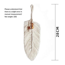 Load image into Gallery viewer, Handmade Wall Art Home Wall Decor Woven Hanging Tapestry Tassel Wind Chimes Wall Hanging Ornaments Hand Macrame Wall For Wall Wedding Living Room Gallery Patio Apartment Yard Decor