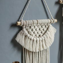 Load image into Gallery viewer, Handmade Wall Art Home Wall Decor Woven Hanging Tapestry Tassel Wind Chimes Wall Hanging Ornaments Hand Macrame Wall For Wall Wedding Living Room Gallery Patio Apartment Yard Decor