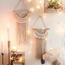 Load image into Gallery viewer, Handmade Wall Art Home Wall Decor Woven Hanging Tapestry Tassel Wind Chimes Wall Hanging Ornaments Hand Macrame Wall For Wall Wedding Living Room Gallery Patio Apartment Yard Decor