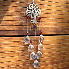 将图片加载到图库查看器,Hanging Crystal With Ball Prism Rainbow Maker Tree of Life Decor For Garden Window Rainbow Maker with Chain for Easy Hanging Outdoor Home Kids Room Window