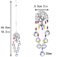 将图片加载到图库查看器,Hanging Crystal With Ball Prism Rainbow Maker Tree of Life Decor For Garden Window Rainbow Maker with Chain for Easy Hanging Outdoor Home Kids Room Window