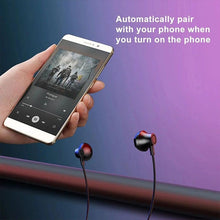 Load image into Gallery viewer, Hanging Neck Bluetooth 5.0 Wireless Sports Headset Ear Headset Bluetooth Headphones Earbuds Earphone With Microphone For Bluetooth Over Ear Headphones, Wireless 5.0/Wired Headset, 55Hrs Playtime, Hi-Fi Stereo Deep Bass, Soft Earmuffs & Light Weight