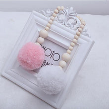 Load image into Gallery viewer, Hanging Nordic Wooden Beads Ornament Double Star Moon Kids Room Decoration Baby Crib Tent Hanging Pendant Wall Decor Photography Props Baby Mobile For Crib Moon and Stars Baby Nursery Ceiling Crib Mobile Kids Room Hanging Decor