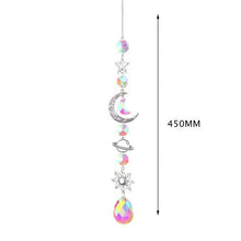 Load image into Gallery viewer, Hanging Sun Catcher Moon Light With Chain Pendant Ornament Crystal Balls Catcher Wind-chime Rainbow Maker Crystal Hanging Window Curtain Chandelier Outdoor Garden Home Decor Christmas Day Party Wedding Decoration