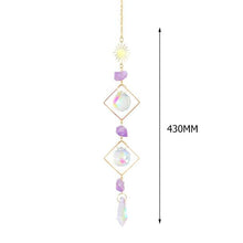 Load image into Gallery viewer, Hanging Sun Catcher Moon Light With Chain Pendant Ornament Crystal Balls Catcher Wind-chime Rainbow Maker Crystal Hanging Window Curtain Chandelier Outdoor Garden Home Decor Christmas Day Party Wedding Decoration