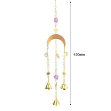 Load image into Gallery viewer, Hanging Sun Catcher Moon Light With Chain Pendant Ornament Crystal Balls Catcher Wind-chime Rainbow Maker Crystal Hanging Window Curtain Chandelier Outdoor Garden Home Decor Christmas Day Party Wedding Decoration