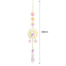 Load image into Gallery viewer, Hanging Sun Catcher Moon Light With Chain Pendant Ornament Crystal Balls Catcher Wind-chime Rainbow Maker Crystal Hanging Window Curtain Chandelier Outdoor Garden Home Decor Christmas Day Party Wedding Decoration