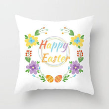 Load image into Gallery viewer, Happy Easter Pillowcase Easter Decorations For Home Party Rabbit Eggs Spring Easter Decor Linen Throw Pillow Cover Case Farmhouse Eggs Tree Rabbit Holiday Cushion Cover Polyester Pillow Cover