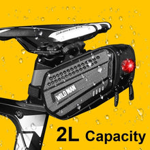 将图片加载到图库查看器,Hard Shell Bicycle Bag Waterproof Cycling Road Bike Tool Bag Night Reflective Bag Bike Accessories Bike Bag Bicycle Bag Under Hard Shell Bike Seat Bag with Silver Reflective Strip Bike Bag For Mountain Road Bike