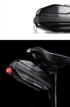 将图片加载到图库查看器,Hard Shell Bicycle Bag Waterproof Cycling Road Bike Tool Bag Night Reflective Bag Bike Accessories Bike Bag Bicycle Bag Under Hard Shell Bike Seat Bag with Silver Reflective Strip Bike Bag For Mountain Road Bike