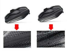 将图片加载到图库查看器,Hard Shell Bicycle Bag Waterproof Cycling Road Bike Tool Bag Night Reflective Bag Bike Accessories Bike Bag Bicycle Bag Under Hard Shell Bike Seat Bag with Silver Reflective Strip Bike Bag For Mountain Road Bike