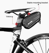 将图片加载到图库查看器,Hard Shell Bicycle Bag Waterproof Cycling Road Bike Tool Bag Night Reflective Bag Bike Accessories Bike Bag Bicycle Bag Under Hard Shell Bike Seat Bag with Silver Reflective Strip Bike Bag For Mountain Road Bike