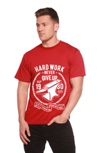 Load image into Gallery viewer, Hard Work Anvil Men's Bamboo Viscose/Organic Cotton Short Sleeve Graphic T-Shirt