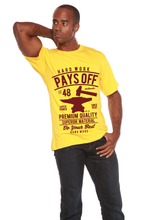 Load image into Gallery viewer, Hard Work Pays Men's Bamboo Viscose/Organic Cotton Short Sleeve Graphic T-Shirt