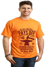 Load image into Gallery viewer, Hard Work Pays Men's Bamboo Viscose/Organic Cotton Short Sleeve Graphic T-Shirt