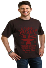 Load image into Gallery viewer, Hard Work Pays Men's Bamboo Viscose/Organic Cotton Short Sleeve Graphic T-Shirt