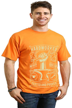 将图片加载到图库查看器,Hard Worker Men's Bamboo Viscose/Organic Cotton Short Sleeve Graphic T-Shirt