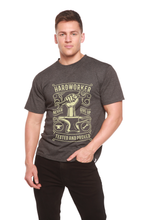 将图片加载到图库查看器,Hard Worker Men's Bamboo Viscose/Organic Cotton Short Sleeve Graphic T-Shirt