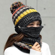 将图片加载到图库查看器,Hat Winter Mask balaclava Hat for girls Scarf Thick Warm Fleece Inside Knitted Hat Thick Mask Warm Full Face Scarf Winter Hats Hiking Face Scarf Balaclava Helmet Liner Cap Soft Sport Reusable Headgear Winter Fishing Warm Mask