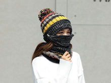 将图片加载到图库查看器,Hat Winter Mask balaclava Hat for girls Scarf Thick Warm Fleece Inside Knitted Hat Thick Mask Warm Full Face Scarf Winter Hats Hiking Face Scarf Balaclava Helmet Liner Cap Soft Sport Reusable Headgear Winter Fishing Warm Mask