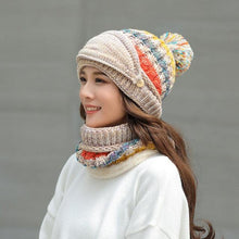 将图片加载到图库查看器,Hat Winter Mask balaclava Hat for girls Scarf Thick Warm Fleece Inside Knitted Hat Thick Mask Warm Full Face Scarf Winter Hats Hiking Face Scarf Balaclava Helmet Liner Cap Soft Sport Reusable Headgear Winter Fishing Warm Mask