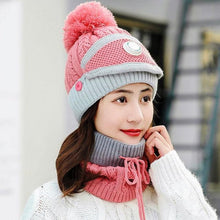 将图片加载到图库查看器,Hat Winter Mask balaclava Hat for girls Scarf Thick Warm Fleece Inside Knitted Hat Thick Mask Warm Full Face Scarf Winter Hats Hiking Face Scarf Balaclava Helmet Liner Cap Soft Sport Reusable Headgear Winter Fishing Warm Mask