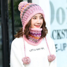 将图片加载到图库查看器,Hat Winter Mask balaclava Hat for girls Scarf Thick Warm Fleece Inside Knitted Hat Thick Mask Warm Full Face Scarf Winter Hats Hiking Face Scarf Balaclava Helmet Liner Cap Soft Sport Reusable Headgear Winter Fishing Warm Mask