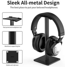 将图片加载到图库查看器,Headphone Stand with Aluminum Supporting Bar Flexible Headrest