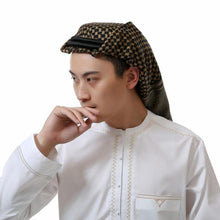 Load image into Gallery viewer, Headscarf Hijab Man Arabic Cotton Hijab Burqa Palestine Keffiyeh Scarf Arabian Islamic Clothing Men Muslim Hijab Wrap Pattern of Arab Shemagh Keffiyeh Men Arab Kufiyah Keffiyeh Arabic Muslim Head Wrap Men Scarf Shawl