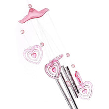 Load image into Gallery viewer, Heart Plastic Crystal Metal Tubes Wind Chime Home Garden Decoration Gift Car Outdoor Heart Wind Chimes Decoration Gift for Mom Heart Wind Bell Heart Wind Catcher Aluminum Outdoor Yard Garden Decor Wind Chimes