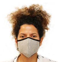 Load image into Gallery viewer, X Large Triple Layer Breathable Bamboo Viscose Face Mask with String Ties