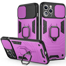 Load image into Gallery viewer, Heavy Duty Protective Phone Case Built-in Rotating Ring Kickstand Shockproof Case Camera Protection Armor Phone Case For iPhone 13 Pro Max 12 11 XR XS Max Shockproof Bumper Ring Holder Back Cover