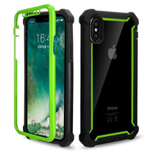 将图片加载到图库查看器,Heavy Duty Shockproof Phone Case For iPhone 14 13 12 Soft Transparent Back Cover Full-Body Clear Bumper Case with Built-in Screen Protector For iPhone