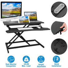 Load image into Gallery viewer, Height Adjustable Standing Desk Converter Workstation
