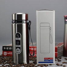 Load image into Gallery viewer, High Capacity Business Thermos Mug Stainless Steel Insulated Water Bottle Portable Vacuum Flask For Office Tea Mugs Vacuum Insulated Coffee Mug Spill Proof With Stainless Steel Travel Mugs Gift For Women Men