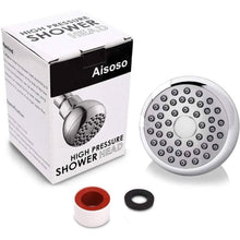 Load image into Gallery viewer, High Pressure Shower Head 3" Anti-clog Anti-leak Fixed with Adjustable Swivel Brass Ball Joint