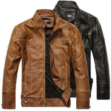 将图片加载到图库查看器,High Quality Fashion Leather Jacket