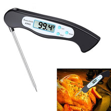 将图片加载到图库查看器,High Quality Foldable Food Thermometer Probe Digital BBQ Meat Kitchen Thermometer Instant Read Meat Thermometer With 4.6” Folding Probe Backlight & Calibration Function For Cooking Food Candy BBQ Grill Liquids Beef Liquid Water Oil Temperature Gauge