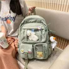 Load image into Gallery viewer, High Quality Nylon Large Capacity Waterproof Backpack For Female And Girls - Trendy College/Schoolbag