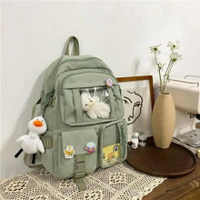 Load image into Gallery viewer, High Quality Nylon Large Capacity Waterproof Backpack For Female And Girls - Trendy College/Schoolbag