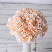 将图片加载到图库查看器,High Quality Peony Artificial Silk Flowers Bunches For Bridal Bouquet Wedding Living Room Table Home Garden Decoration Artificial Peony Silk Flowers Bouquet for Wedding Home Garden Decoration