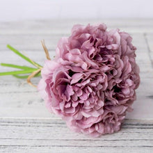 将图片加载到图库查看器,High Quality Peony Artificial Silk Flowers Bunches For Bridal Bouquet Wedding Living Room Table Home Garden Decoration Artificial Peony Silk Flowers Bouquet for Wedding Home Garden Decoration