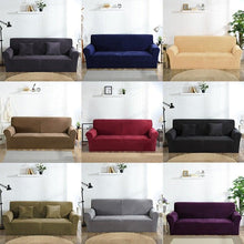 Load image into Gallery viewer, High Quality Velvet Plush Sofa Cover for Living Room Sectional Couch Cover Elastic Case Sofa Slipcover Stretch 1/2/3/4 Seater Velvet Sofa Couch Furniture Protector Soft Anti-Slip High Stretch