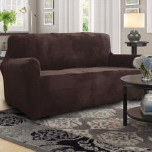 Load image into Gallery viewer, High Quality Velvet Plush Sofa Cover for Living Room Sectional Couch Cover Elastic Case Sofa Slipcover Stretch 1/2/3/4 Seater Velvet Sofa Couch Furniture Protector Soft Anti-Slip High Stretch