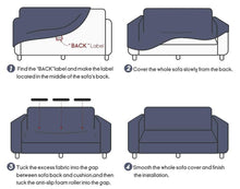 Load image into Gallery viewer, High Quality Velvet Plush Sofa Cover for Living Room Sectional Couch Cover Elastic Case Sofa Slipcover Stretch 1/2/3/4 Seater Velvet Sofa Couch Furniture Protector Soft Anti-Slip High Stretch